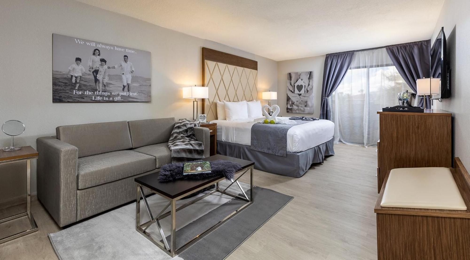 Chambre Double Lit King-Size Royale avec Canapé-Lit - ROYDK